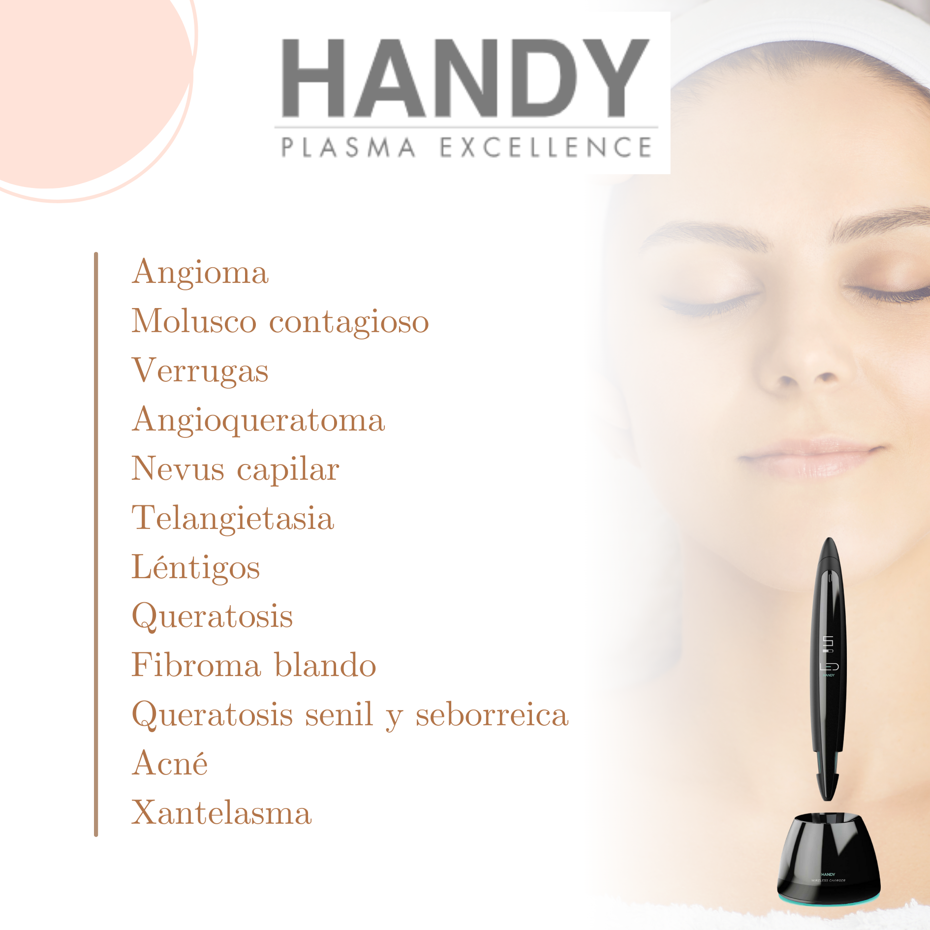 aparatologia plasma Handy profesional estetica dermatologica