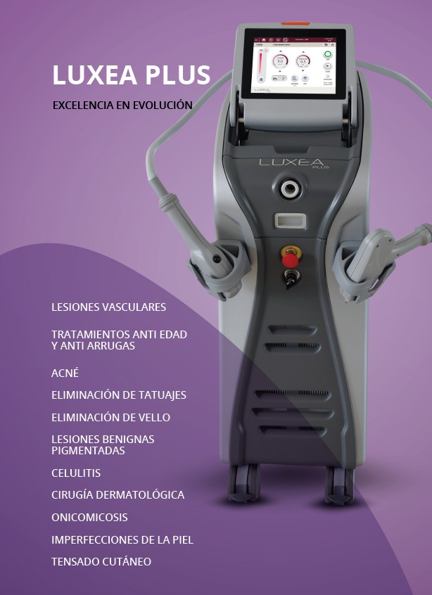 comprar equipo medico estetico profesional multi plataforma DEKA, Luxea plus, para tratamientos de IPL, laser y radiofrecuencia. tratamientos faciales y corporales. con servicio tecnico y soporte en marketing