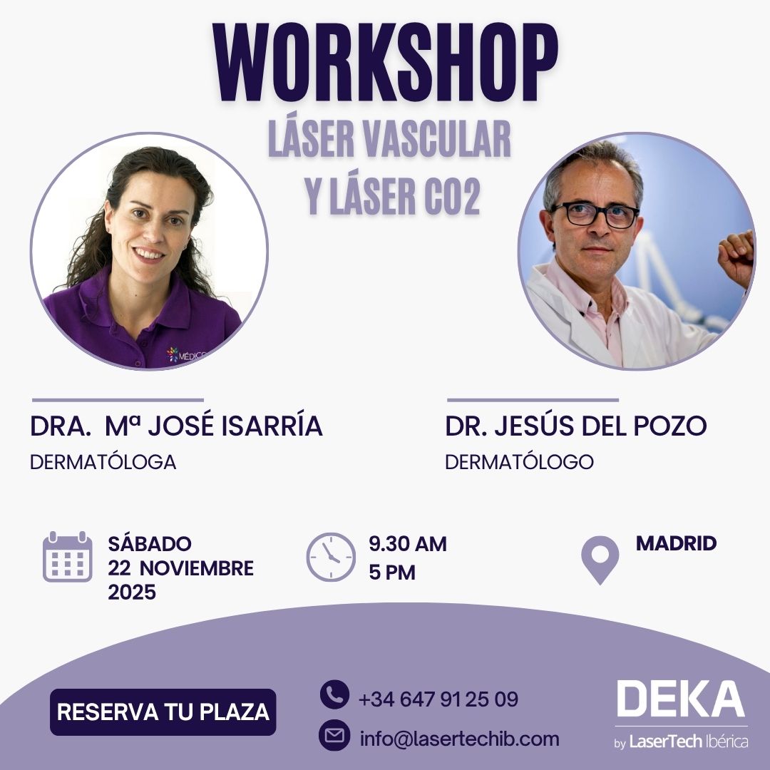 Taller o workshop vascular y de laser co2 en Madrid. DEKA