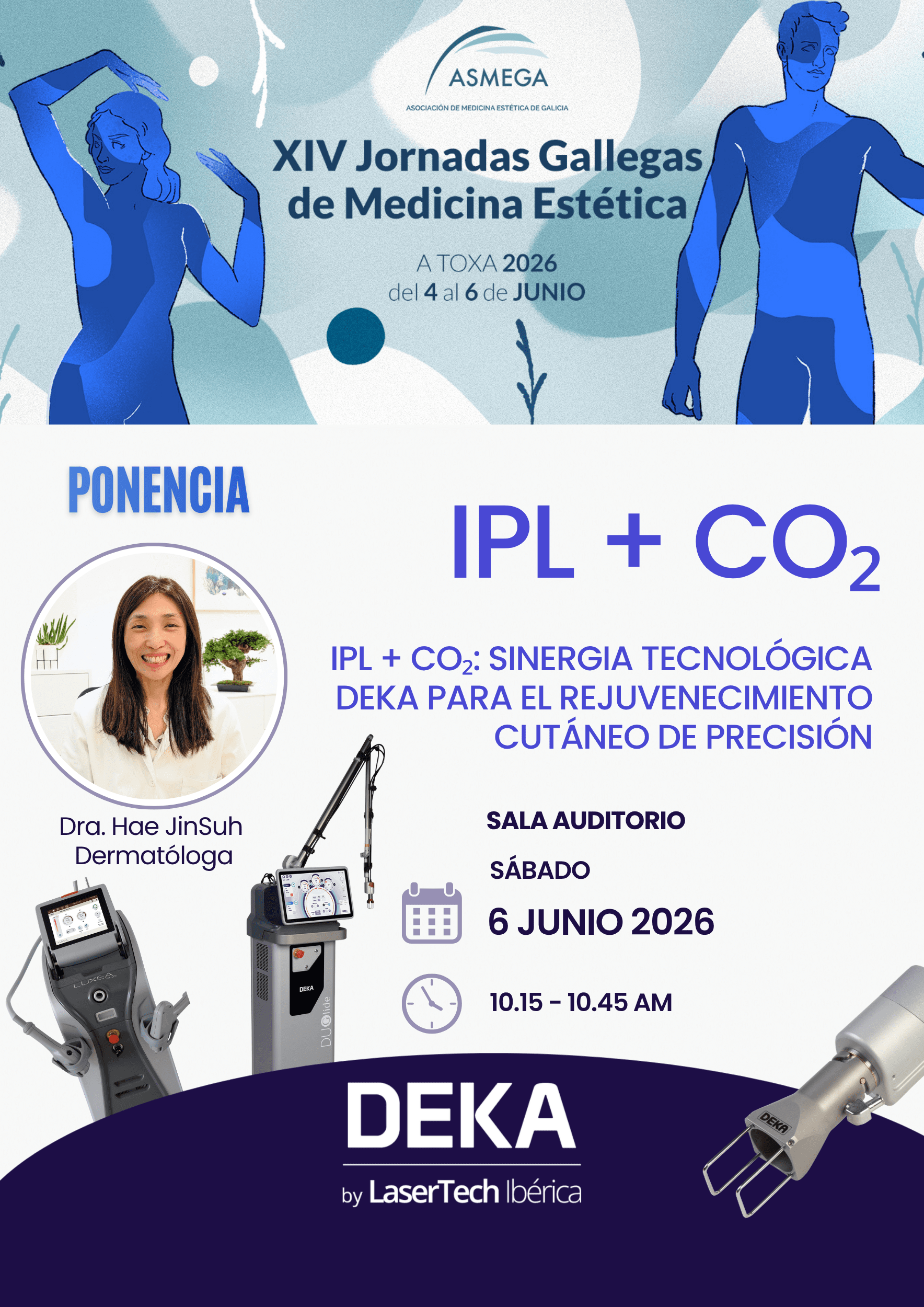 Formaciojn de laser co2 e IPL DEKA en las Jornadas Gallegas 2026