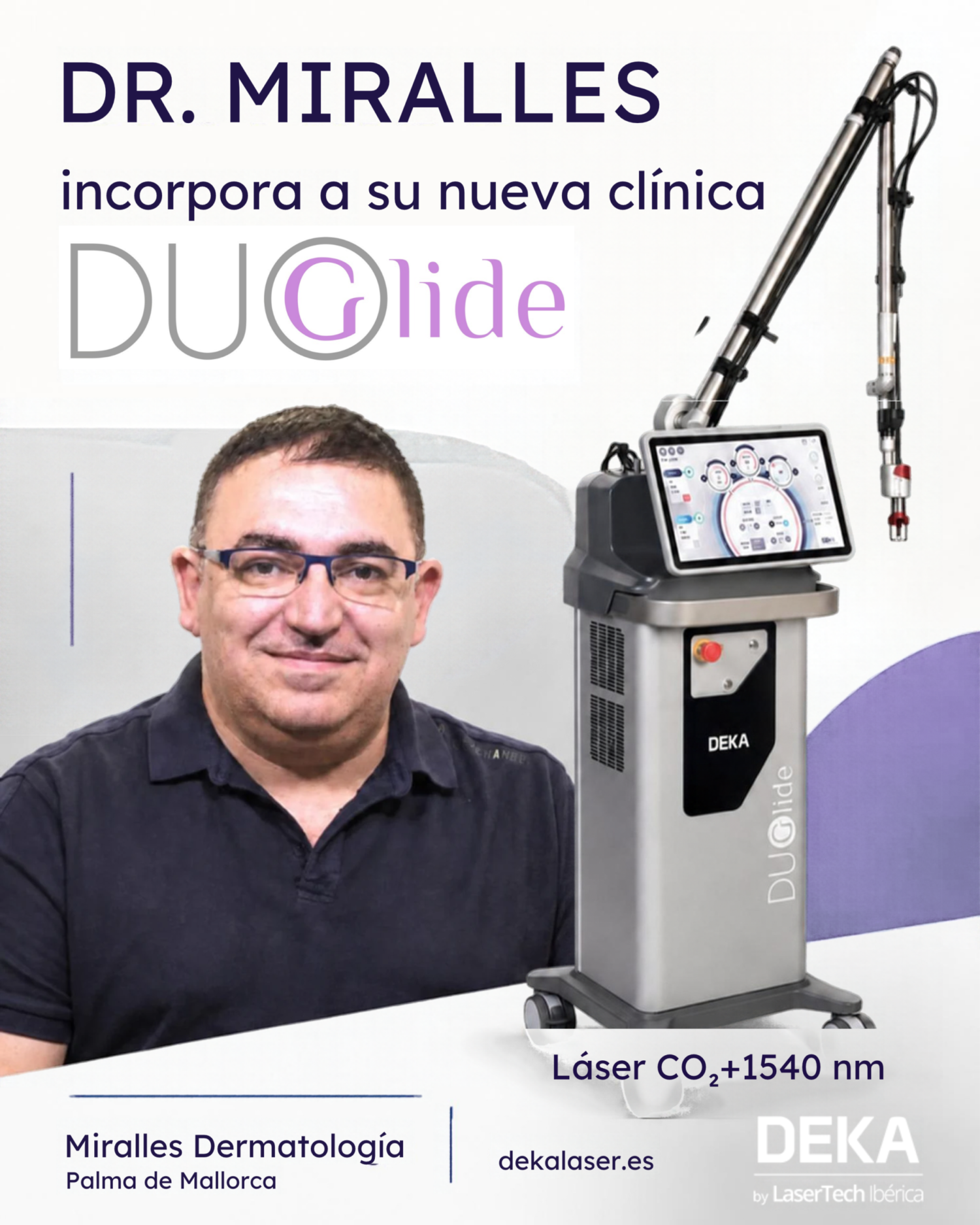 el mejor laser co2 para dermatologos Duoglide DEKA